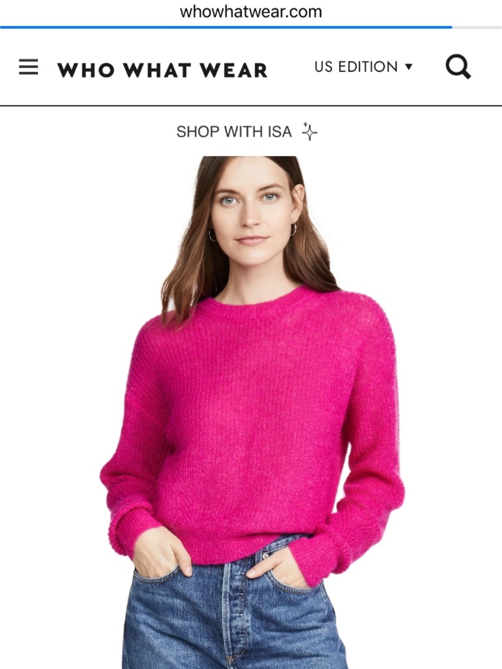 Pink Who What Wear sweater